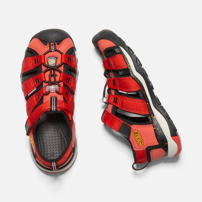 Keen Newport Neo H2 Sandalen Kinder DE-97156 Fiery Red/Golden Rod - Keen Kinderschuhe Rot